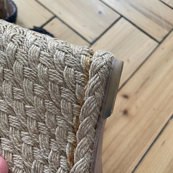 Stuart Weitzman Alex Ankle Wrap Wedge Sandals . Navy size 7 . Summer vibes - Picture 6 of 11